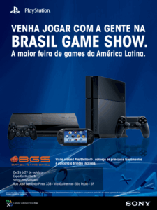 Propaganda PlayStation na Brasil Game Show - PlayStation 181 - 2013
