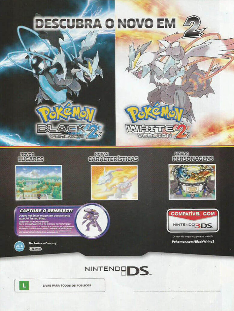 Propaganda Pokémon Black & White 2 - Nintendo World 162 - 2012