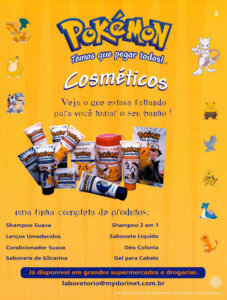 Propaganda Pokémon Cosméticos - Nintendo World 22 - 2000