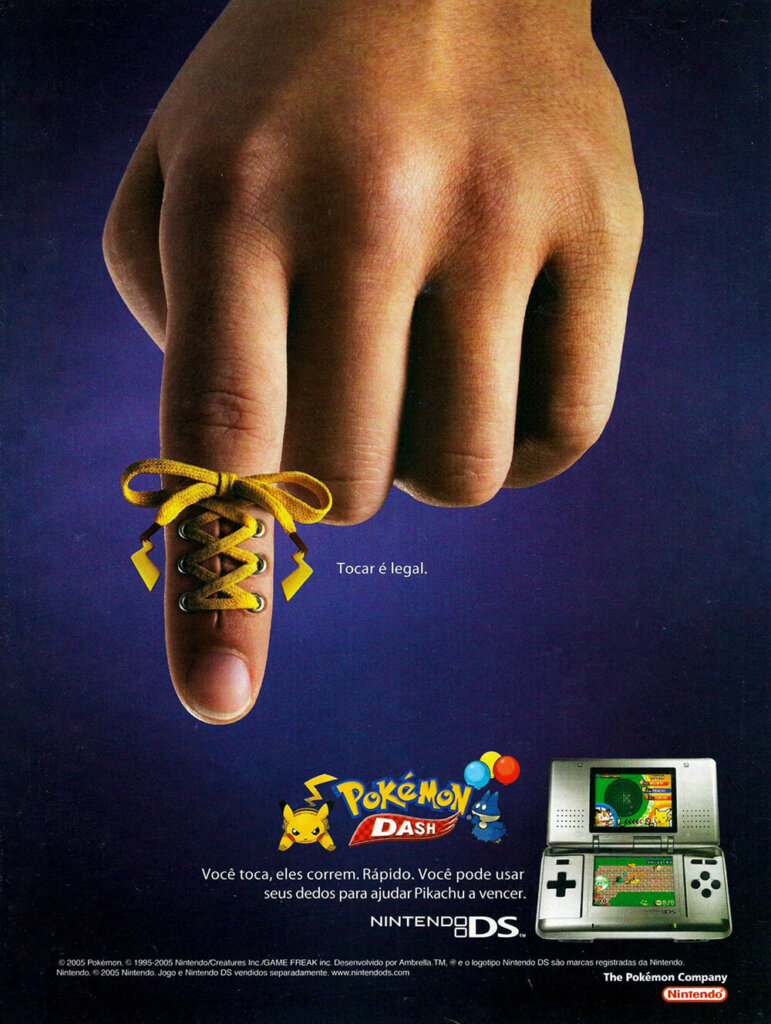 Propaganda Pokémon Dash (Nintendo DS) - Nintendo World 81 - 2005