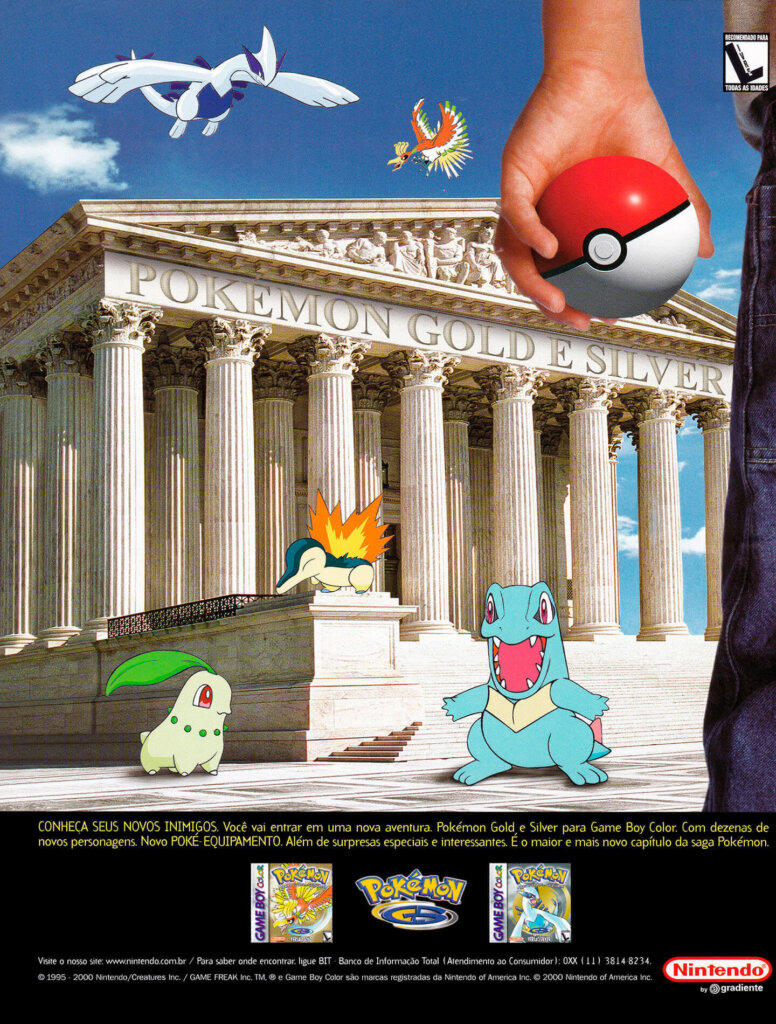 Propaganda Pokémon Gold e Silver - SuperGamePower 79 - 2000
