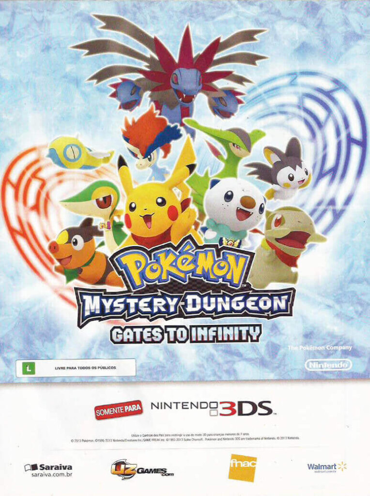 Propaganda Pokémon Mystery Dungeon Gates to Infinity - Nintendo World 169 - 2013