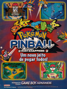 Propaganda Pokémon Pinball - Nintendo World 60 - 2003