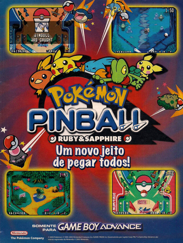 Propaganda Pokémon Pinball - Nintendo World 60 - 2003
