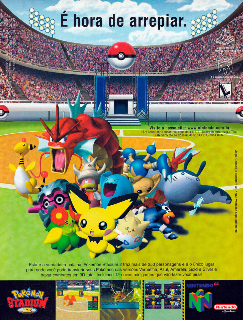 Propaganda Pokémon Stadium 2 - Nintendo World 31 - 2001
