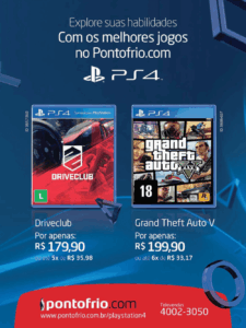Propaganda Pontofrio - PlayStation 197 - 2014