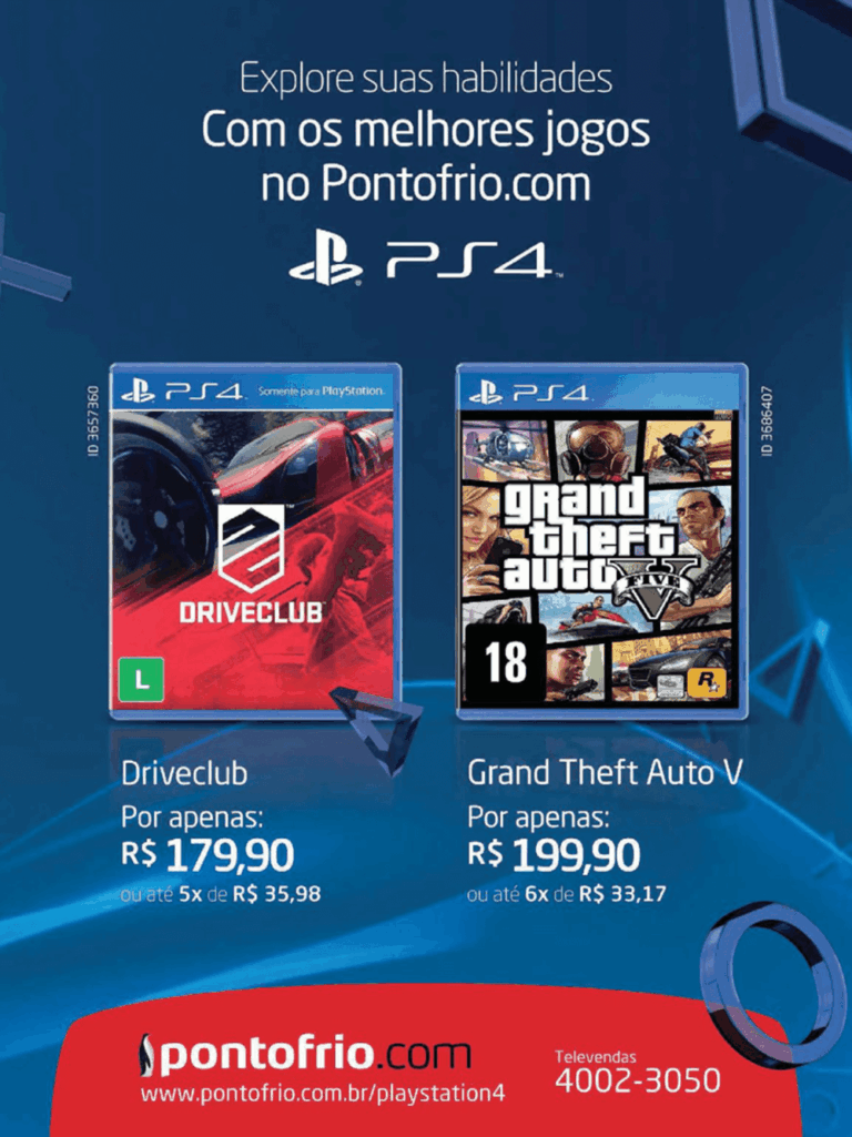Propaganda Pontofrio - PlayStation 197 - 2014
