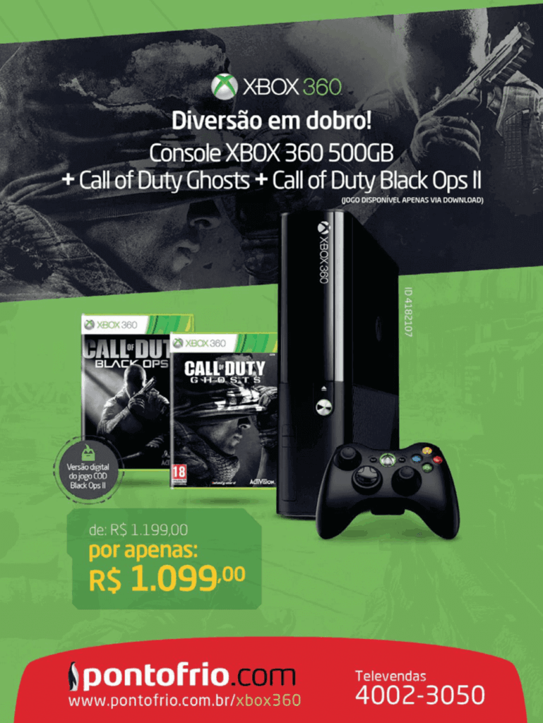 Propaganda Pontofrio.com - Revista Oficial Xbox 105 - 2015