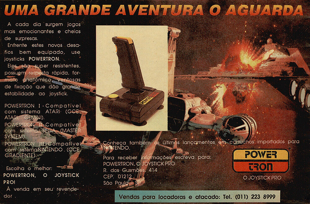 Propaganda PowerTron - Ação Games 01 - 1991
