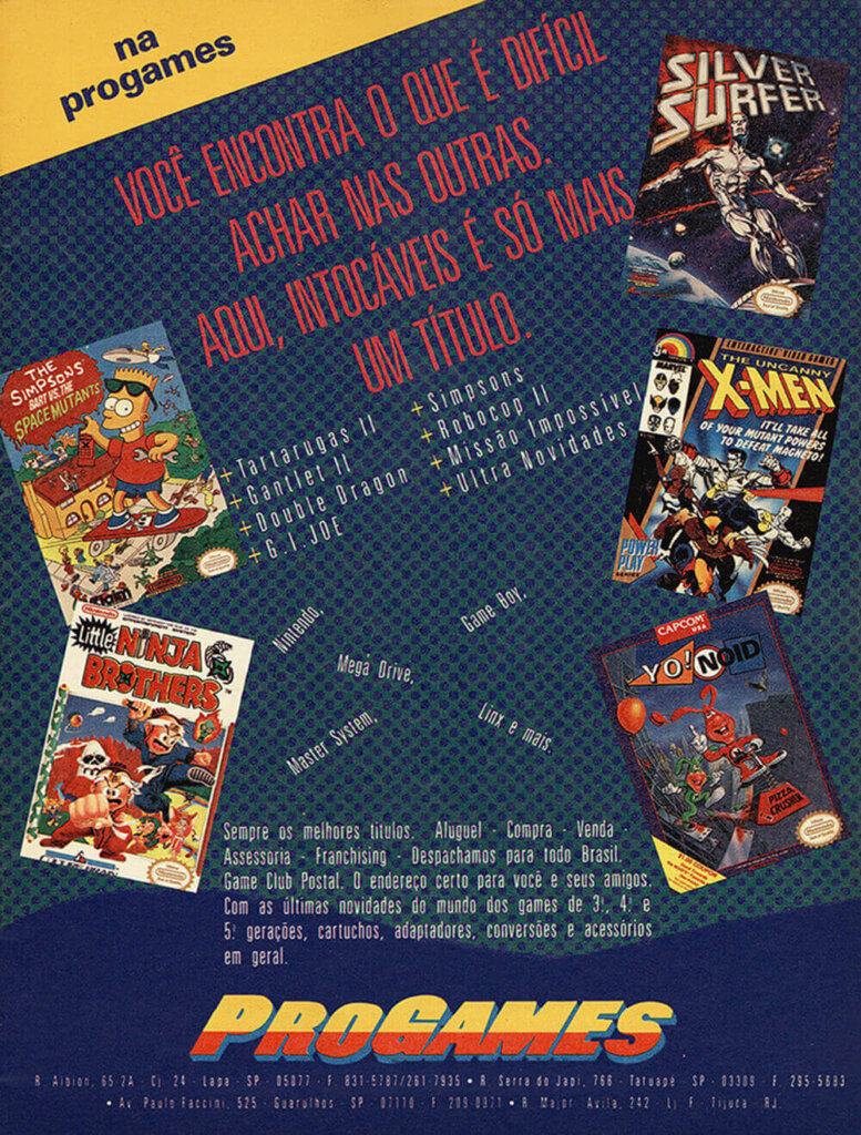 Propaganda ProGames - Ação Games 01 - 1991