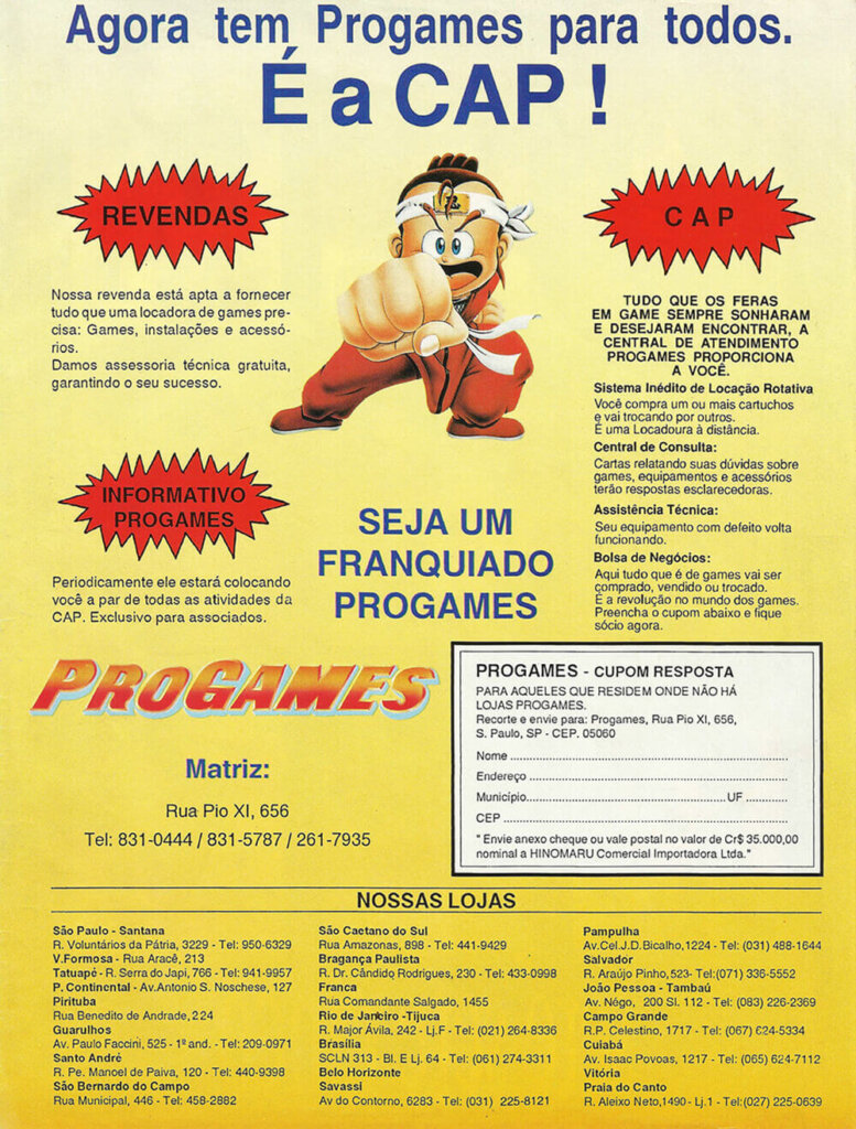 Propaganda Progames - Ação Games 12 - 1992