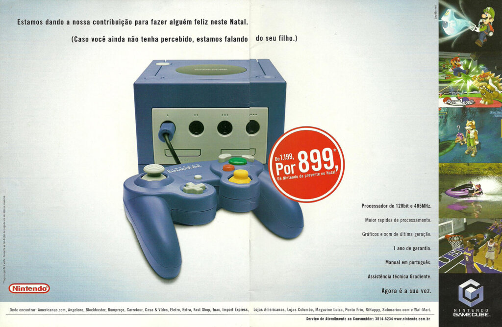 Propaganda Promoção GameCube - Nintendo World 52 - 2002