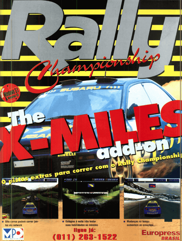 Propaganda Rally Championship The X-Miles add-on - Revista do CD-Rom 22 - 1997