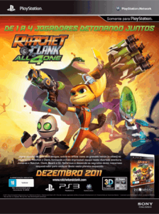 Propaganda Ratchet & Clank All 4 One - Revista PlayStation 162 - 2012