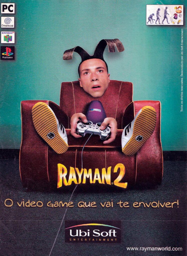 Propaganda Rayman 2 - GameStation Dicas 03 - 2001