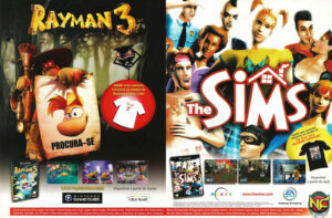 Propaganda Rayman 3 e The Sims - EGM Brasil 12 - 2003