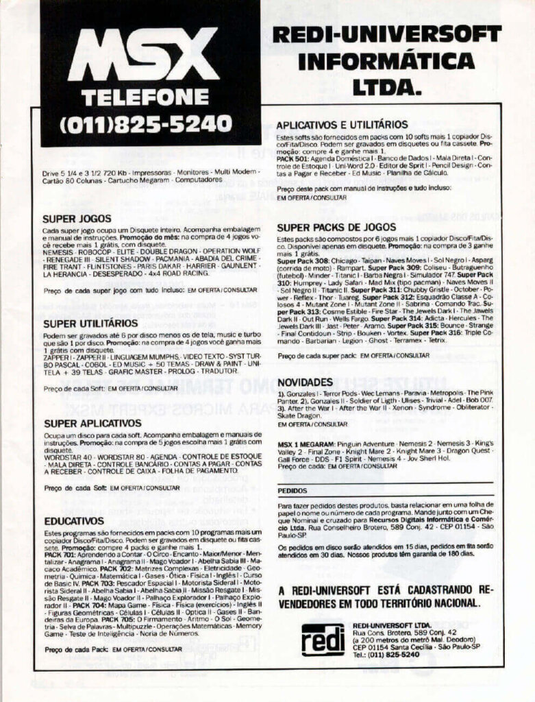Propaganda Redi-Universoft - CPU 16 - 1990