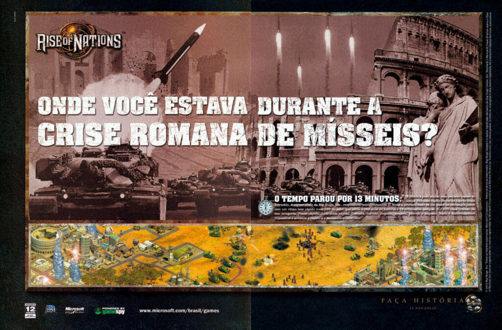 Propaganda Rise of Nations - EGM Brasil 15 - 2003