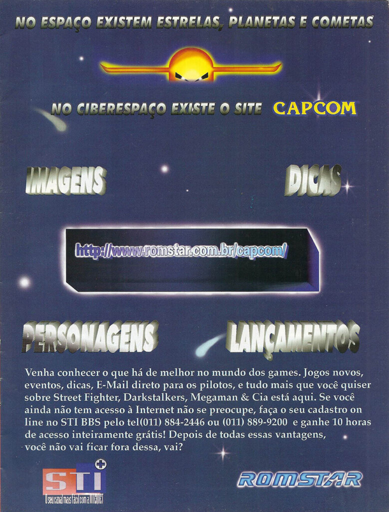 Propaganda Romstar - Ação Games 108 - 1996