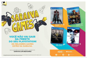 Propaganda Saraiva Games - Revista PlayStation 205 - 2015
