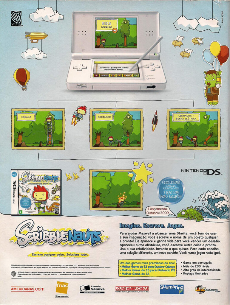 Propaganda Scribblenauts - Nintendo World 127 - 2009