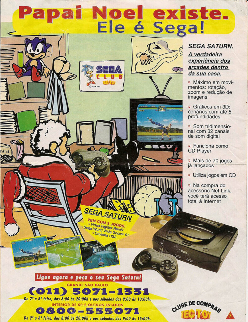 Propaganda Sega Saturn - Jornal Sega Club - Sega Mania 24 - 1997