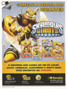 Propaganda Skylanders Giants (Saraiva) - Nintendo World 165 - 2013