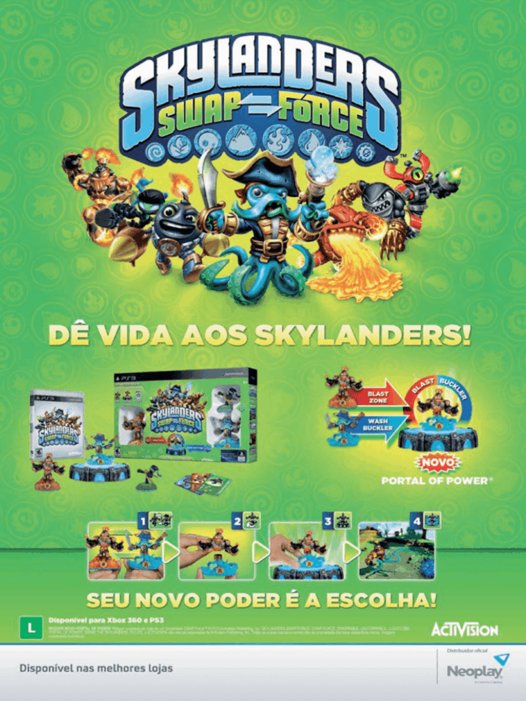Propaganda Skylanders Swap Force - PlayStation 184 - 2013