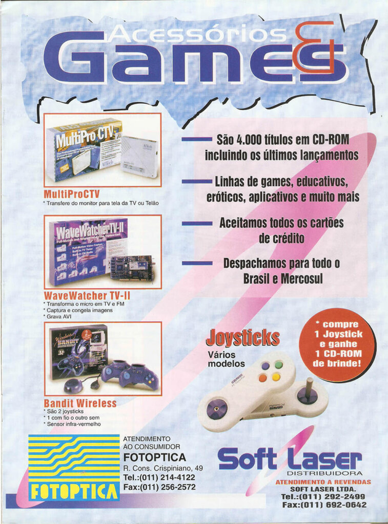 Propaganda Soft Laser - Computer Games 22 - 1996