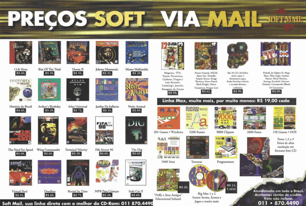 Propaganda Soft Mail - Revista do CD-Rom 09 - 1996