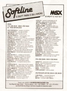 Propaganda Softline - MSX Micro 07 - 1986