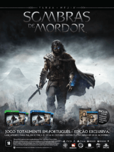 Propaganda Sombras de Mordor - PlayStation 196 - 2014