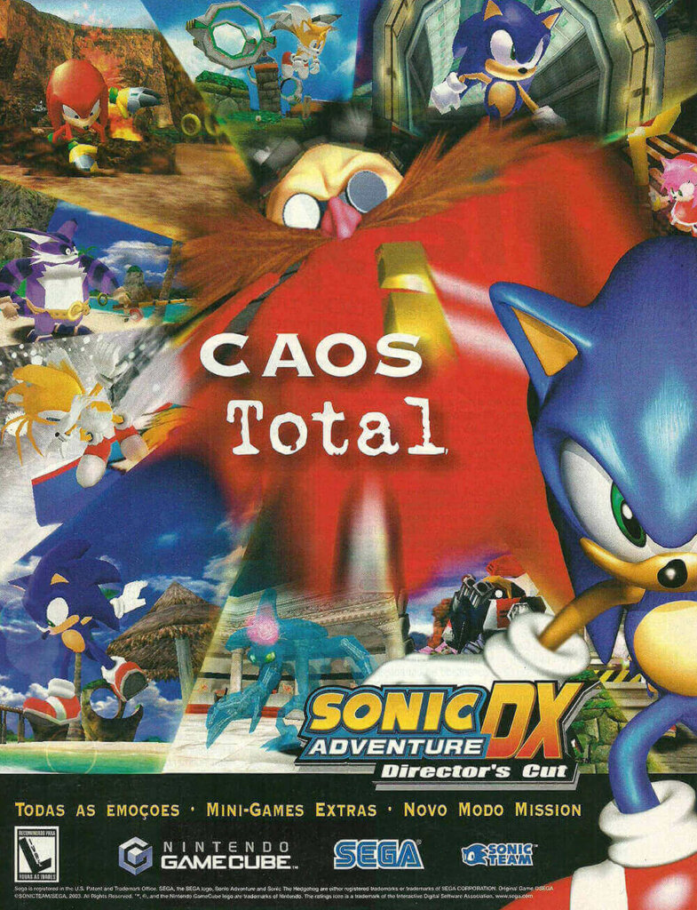 Propaganda Sonic Adventure DX Director's Cut - Nintendo World 59 - 2003