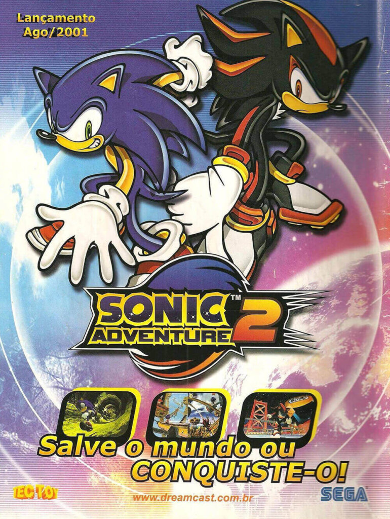 Propaganda Sonic Adventure 2 - SuperGamePower 90 - 2001