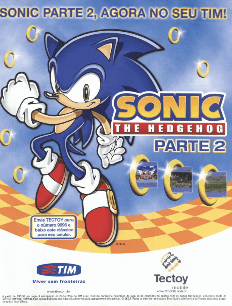 Propaganda Sonic The Hedgehog Parte 2 - EGM Brasil 75 - 2008