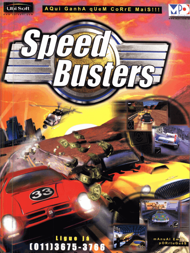 Propaganda Speed Busters - Revista do CD-Rom 45 - 1999