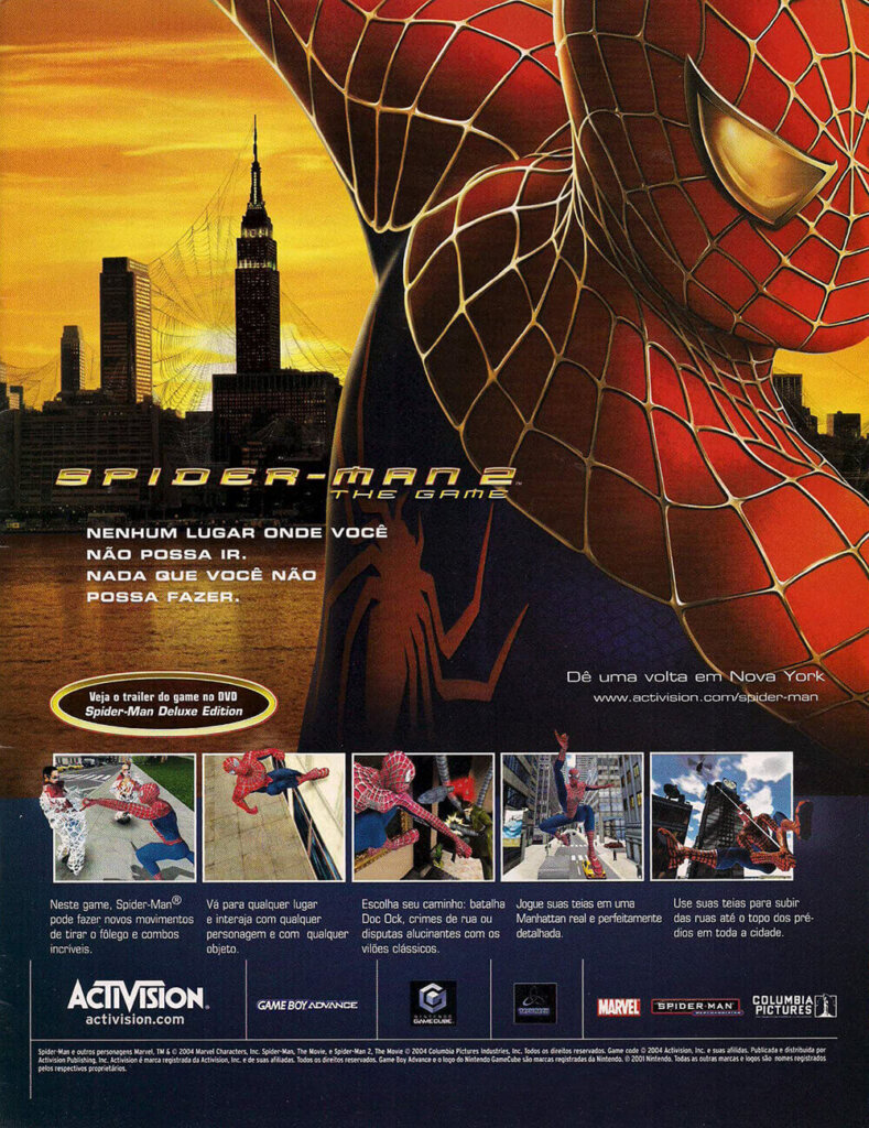 Propaganda Spider-Man 2 - Nintendo World 72 - 2004