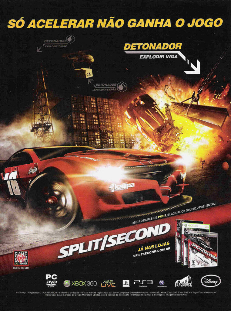 Propaganda Split Second - Dicas & Truques para PlayStation 137 - 2010