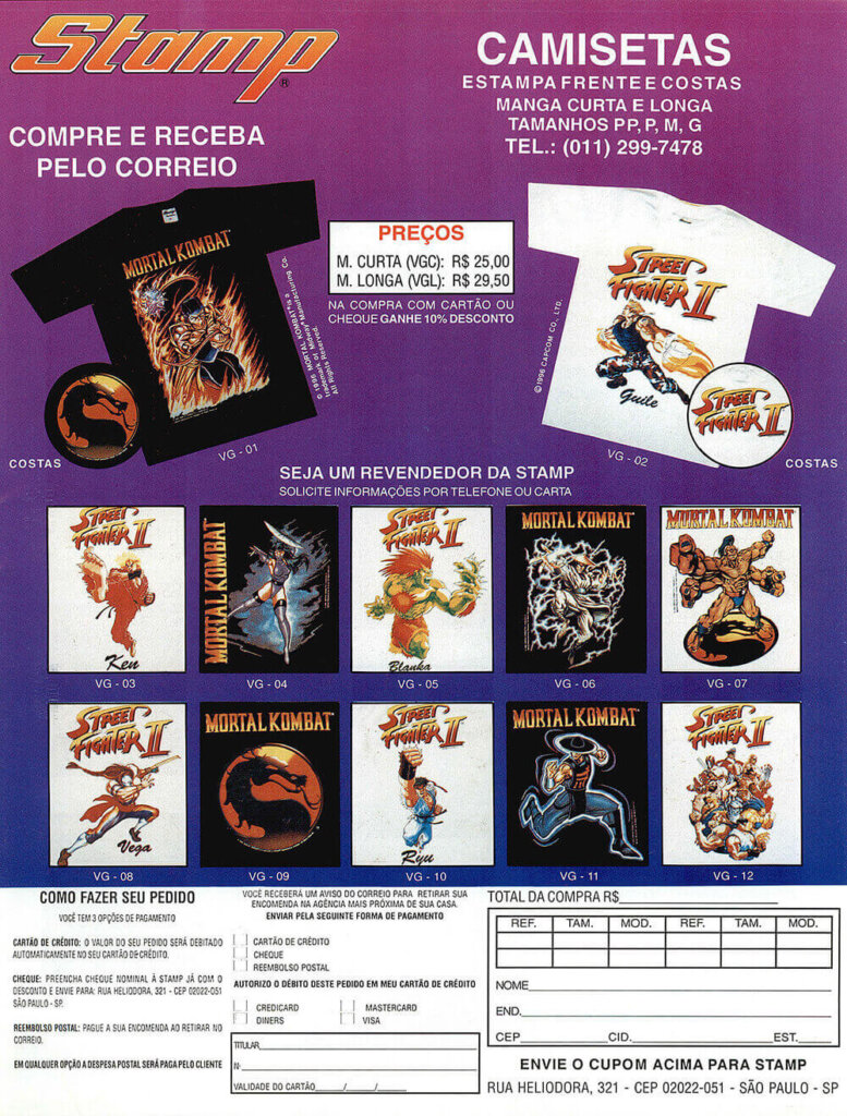 Propaganda Stamp - Ação Games 102 - 1996