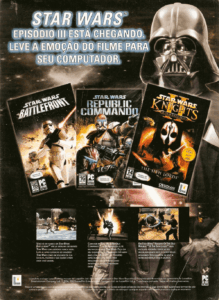 Propaganda Star Wars - EGM Brasil 40 - 2005