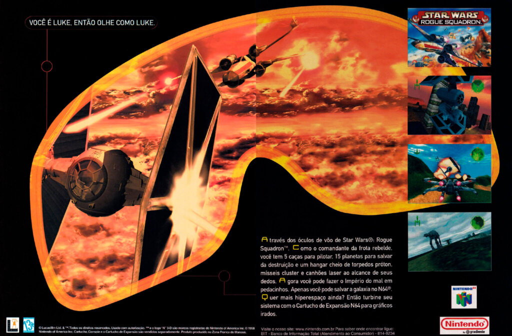 Propaganda Star Wars Rogue Squadron - Nintendo World 06 - 1999