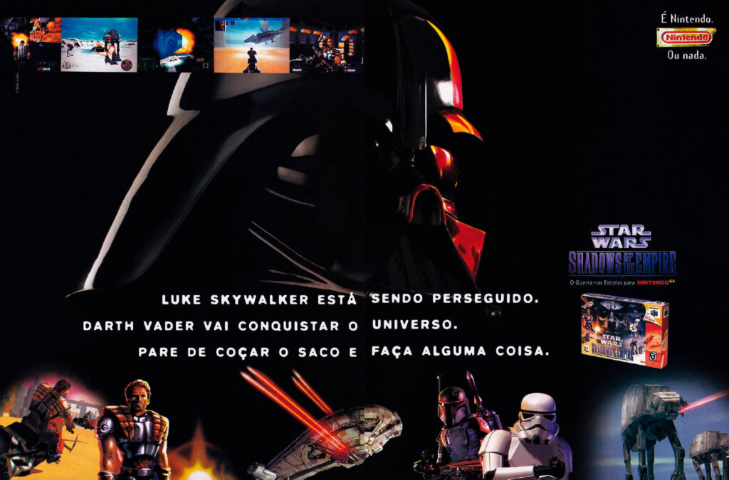 Propaganda Star Wars Shadow of the Empire - Ação Games 113 - 1997