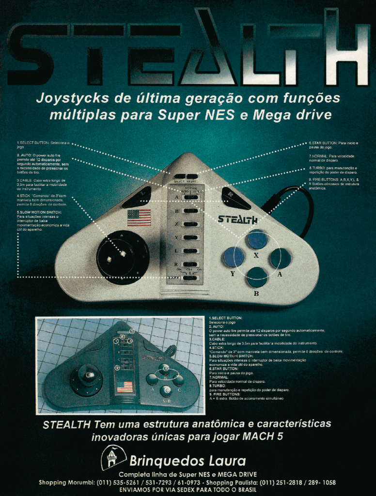 Propaganda Stealth (Brinquedos Laura) - Ação Games 31 - 1993