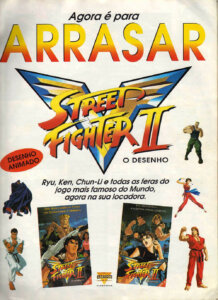 Propaganda Street Fighter 2 O Desenho - Ação Games 95 - 1995