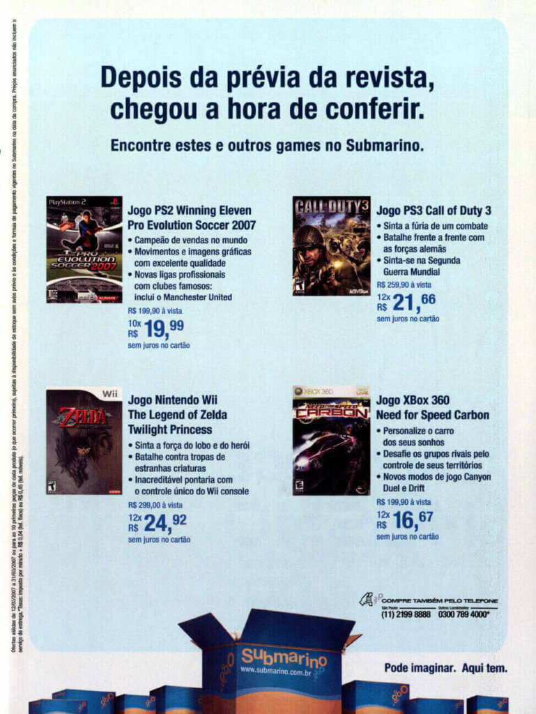 Propaganda Submarino - EGM PC 15 - 2007