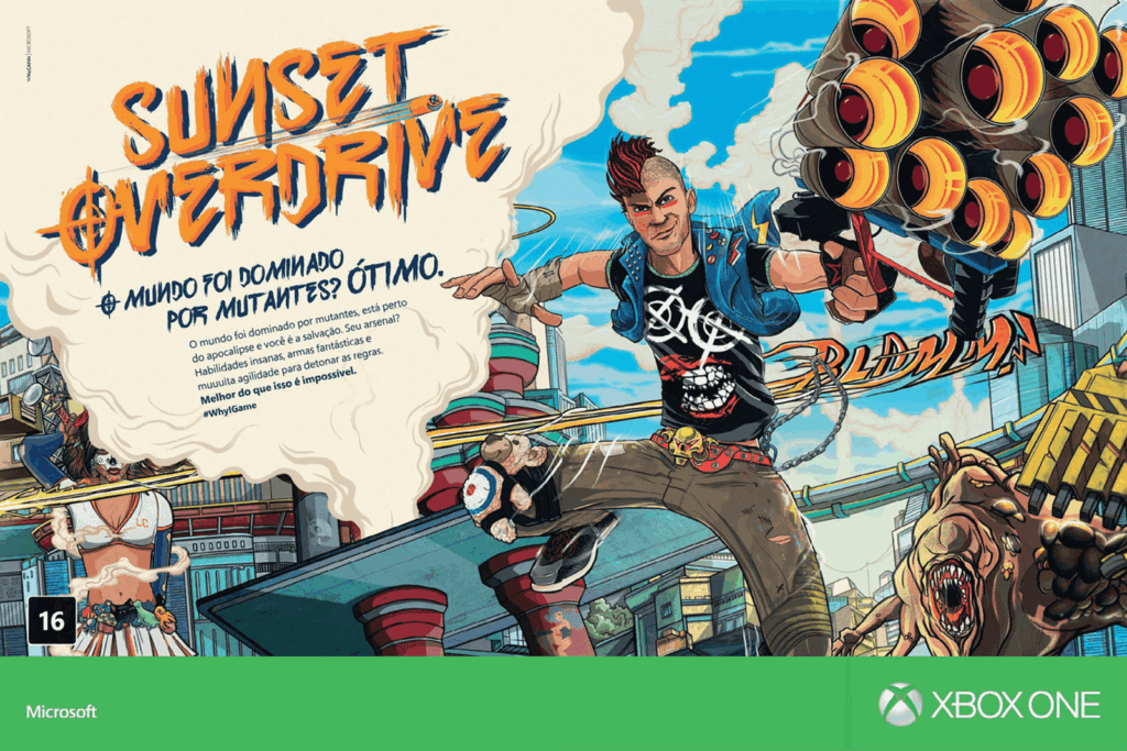Propaganda Sunset Overdrive - Revista Oficial Xbox 100 - 2014