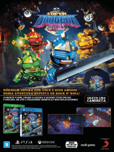 Propaganda Super Dungeon Bros - Revista Oficial Xbox 123 - 2016