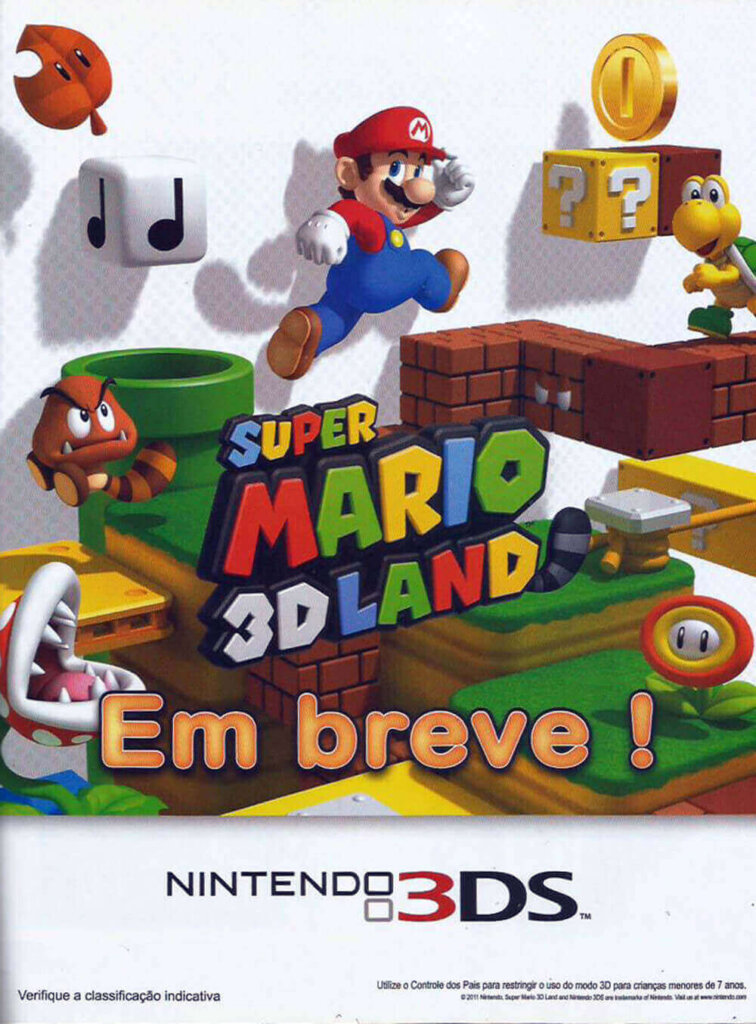 Propaganda Super Mario 3D Land - Nintendo Collection 01 - 2011