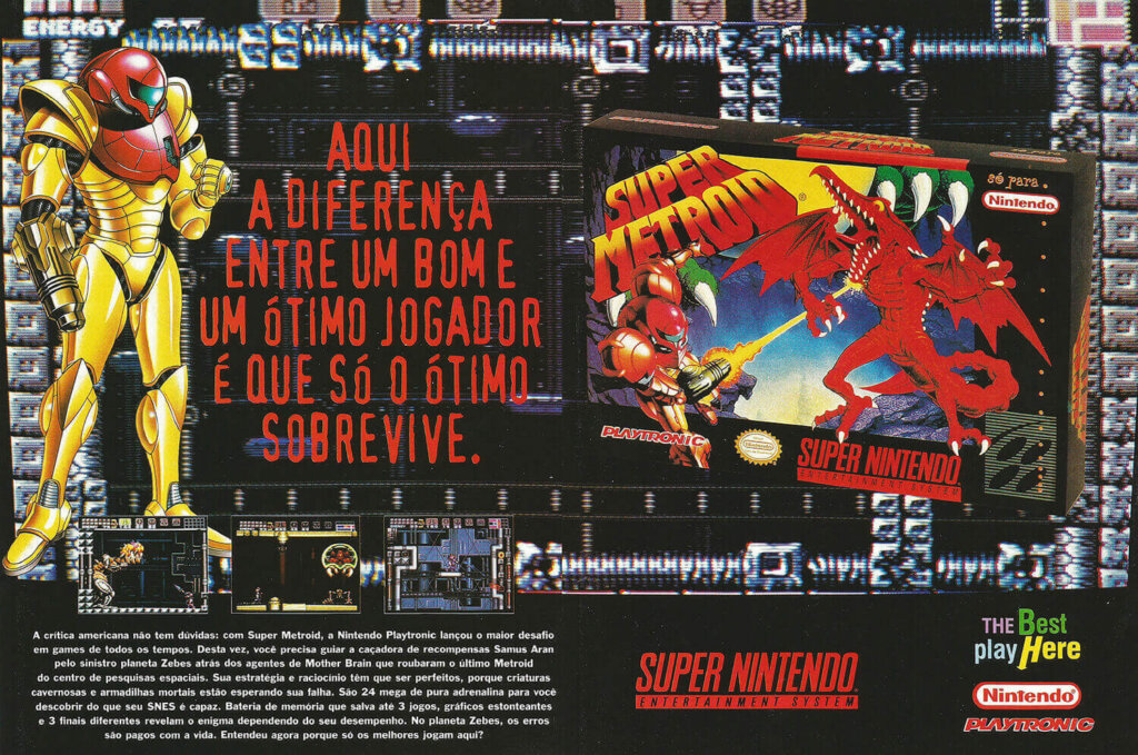 Propaganda Super Metroid - SuperGamePower 05 - 1994