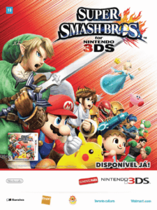 Propaganda Super Smash Bros 3DS - Nintendo World 186 - 2014